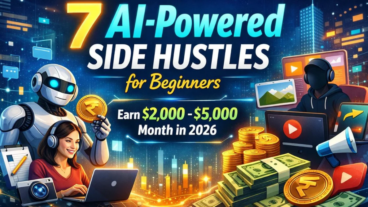 How to Use AI to Make Money in 2026 using blogging, YouTube, freelancing, affiliate marketing, and AI tools.